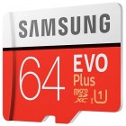 Карта памяти Samsung EVO Plus microSDXC 64Gb