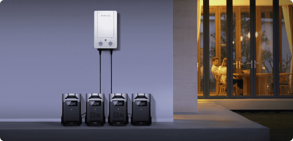 2 EcoFlow Delta Pro + Double Voltage Hub + Smart Home Panel