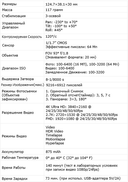 tehnicheskie kharakteristiki dji pocket 2